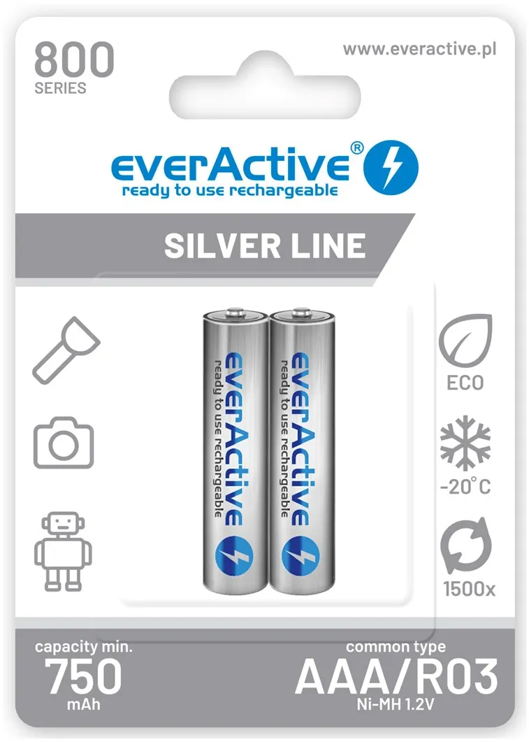 BATTERIES R03/AAA 800 m AH BLISTER 2 PCS.