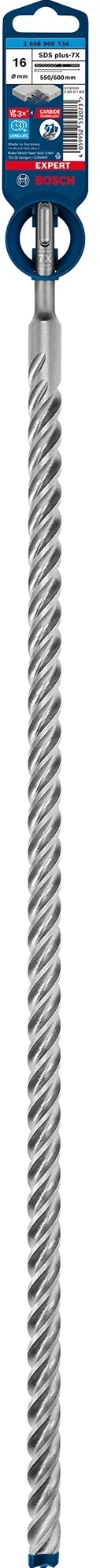 Bosch hammer drill bit SDS plus-7X 16x550x600mm - 2608900134 EXPERT RANGE