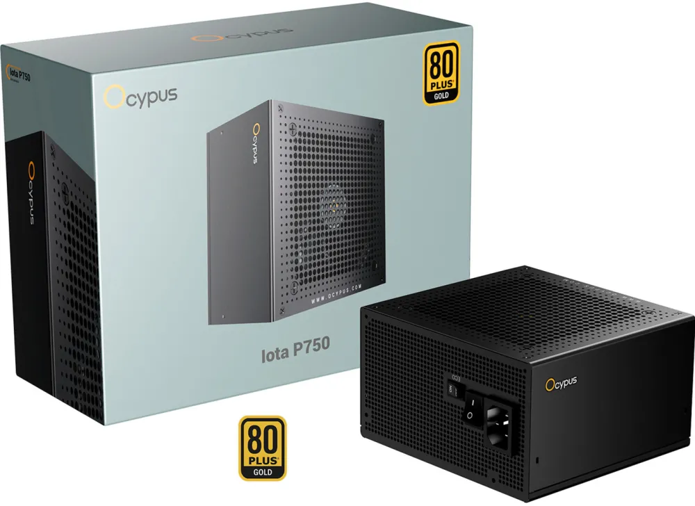 Ocypus Iota P750 Black (black, 1x 12-pin high power GPU, 3x PCIe, cable management, 750 watts)