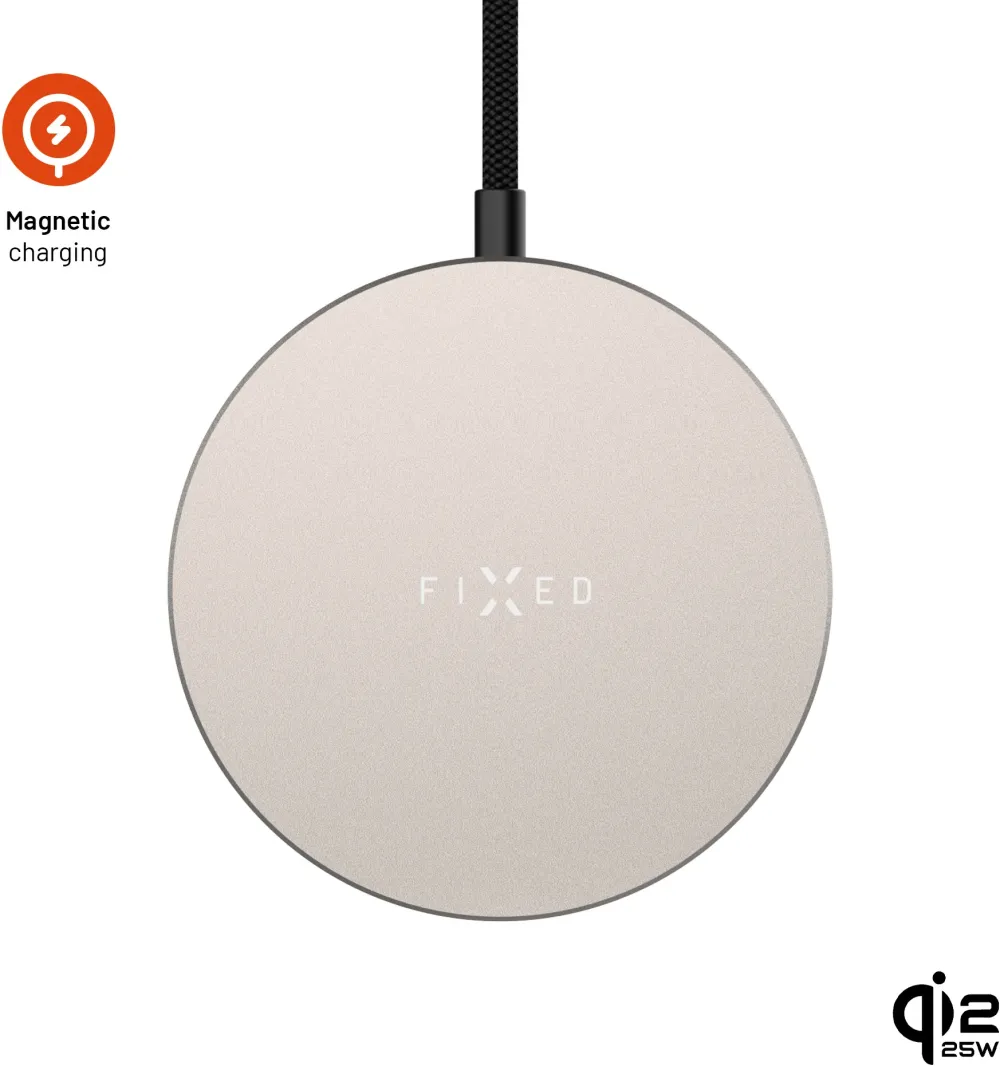 FIXED MagPad Slim, Qi2.2, MagSafe support, Titanium