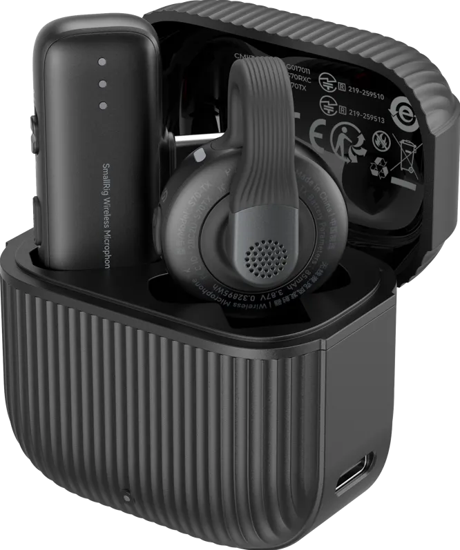 SmallRig 5718 S70-C1 Wireless Microphone with USB-C Adapter for Phones Black