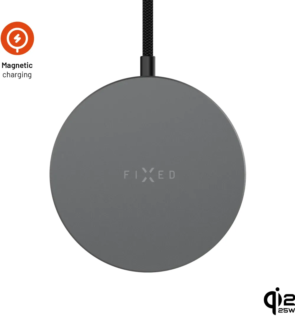 FIXED MagPad Slim, Qi2.2, MagSafe support, Space Gray