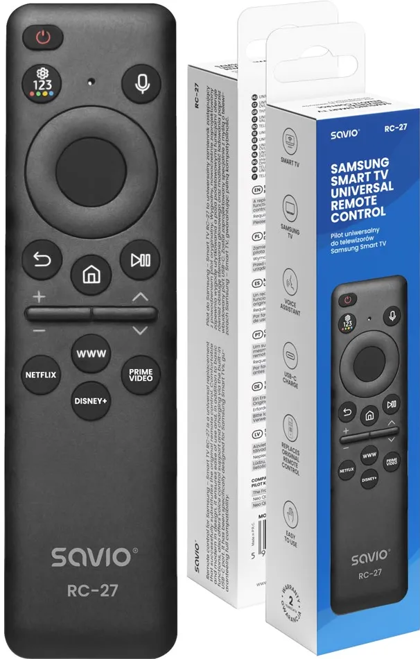 Telecomanda universala SAVIO RC-27 pentru TV Samsung smart