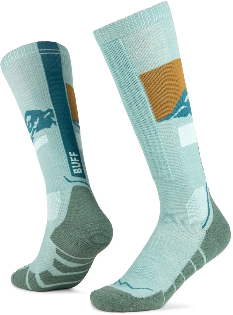 BUFF Merino HW Over Calf Socks HW01, Green L