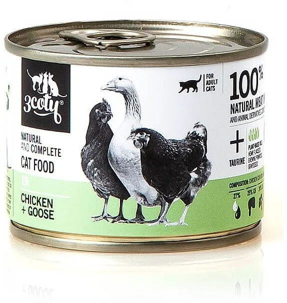 3COTY 19. Chicken and Goose - wet cat food - 180g