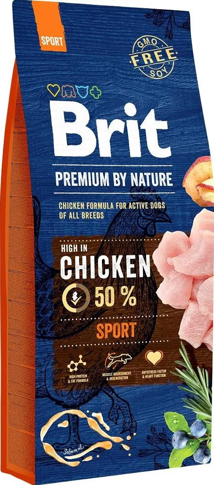 BRIT Premium by Nature Sport Chicken - dry dog food - 15 kg
