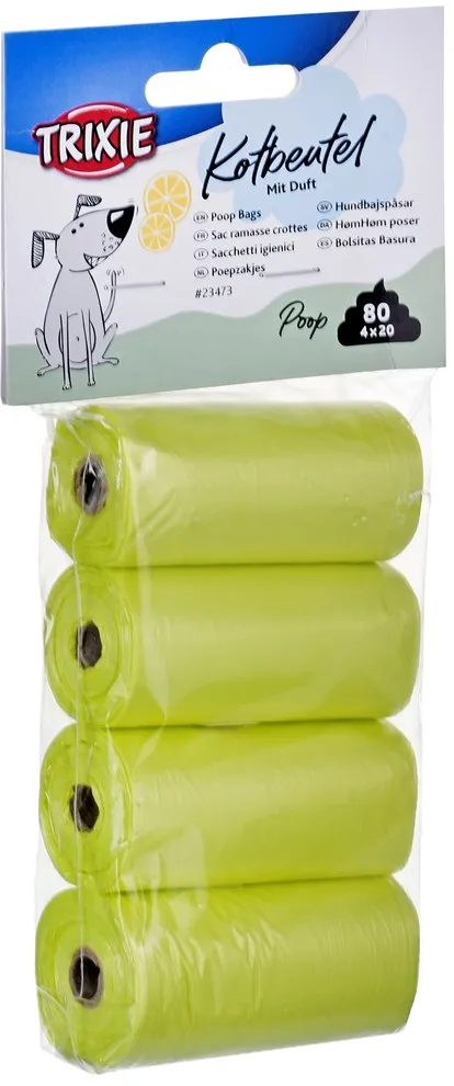 TRIXIE lemon scent 23473 - faeces bags - 4x20 pieces