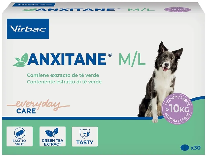 VIRBAC Anxitane Medium & Large - calming product for dogs - 30 tablets
