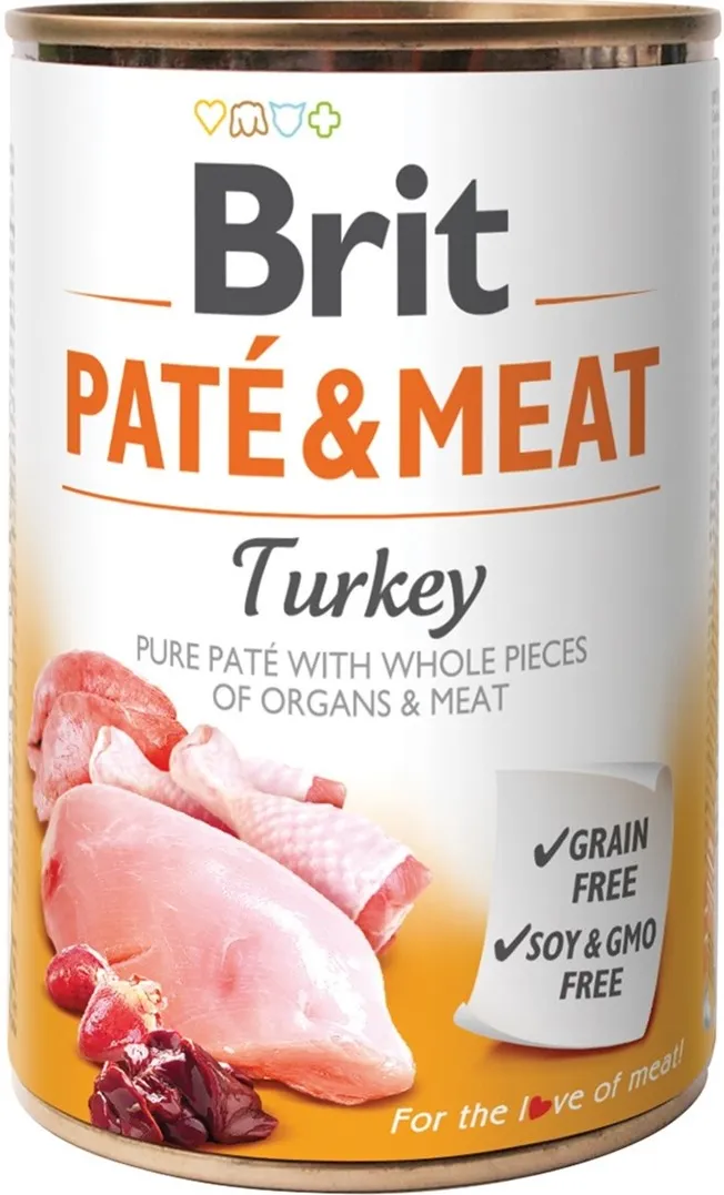 BRIT Paté & Meat with Turkey - wet dog food - 400g