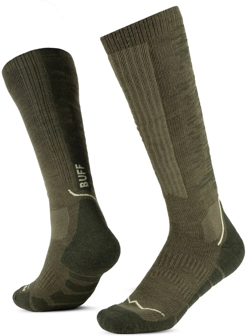 BUFF Merino HW Over The Calf Socks HWO2, Olive L