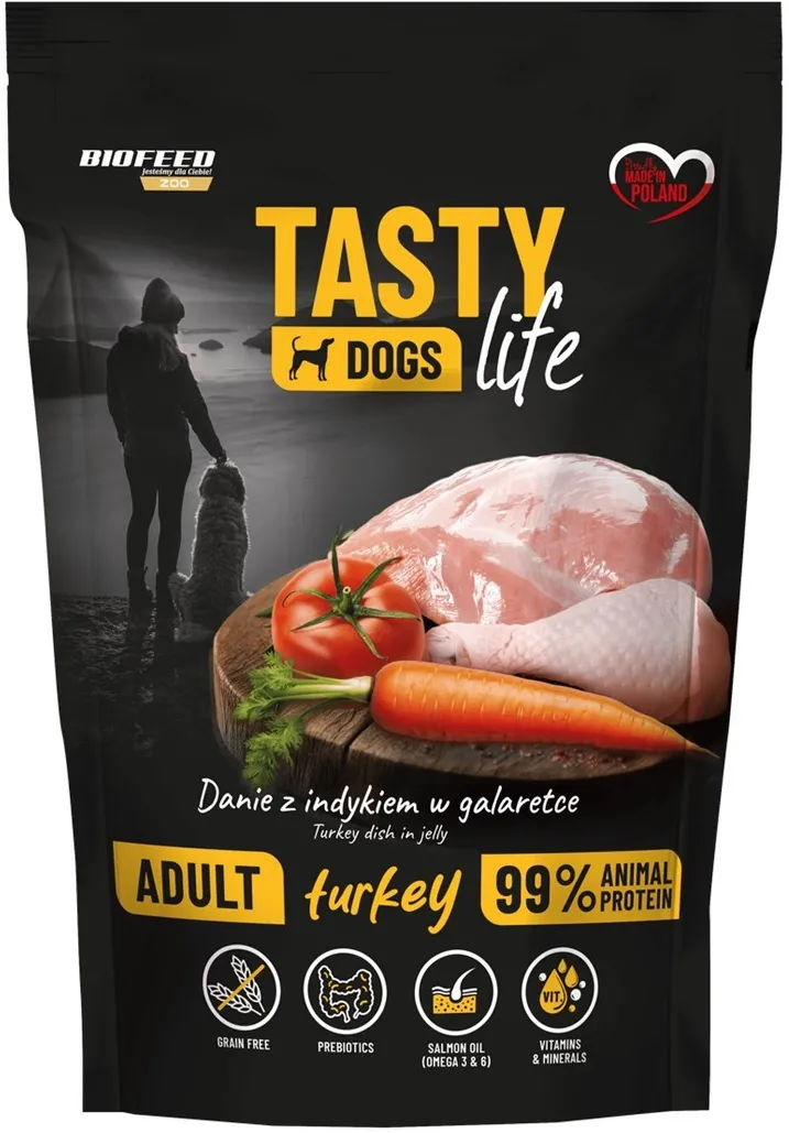 BIOFEED Tasty Dogs Life Turkey- wet dog food - 150g