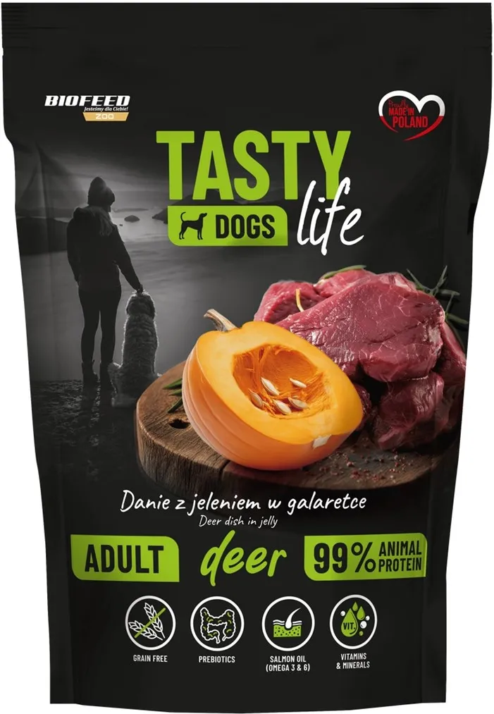 BIOFEED Tasty Dogs Life Deer - wet dog food - 500g