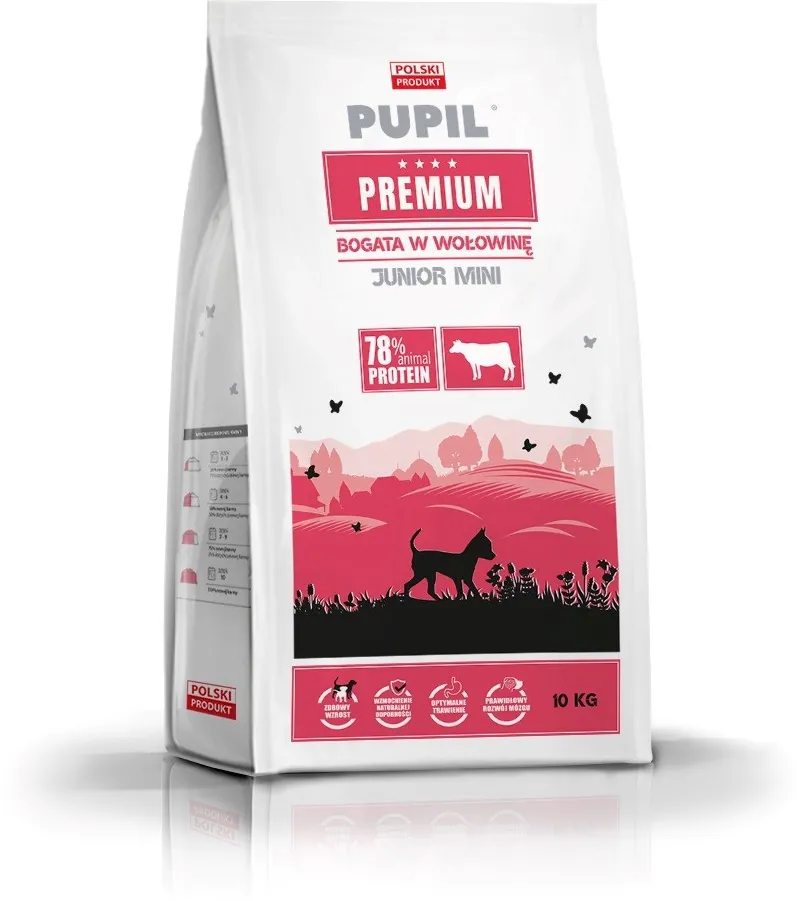PUPIL Premium Junior Mini rich in beef - dry dog food - 10kg