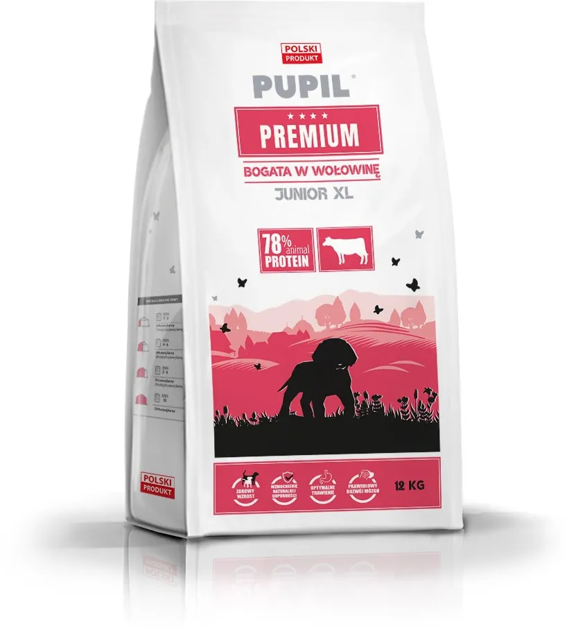 PUPIL Premium Junior Large and extra large breeds Rich in beef - dry dog food - 12kg