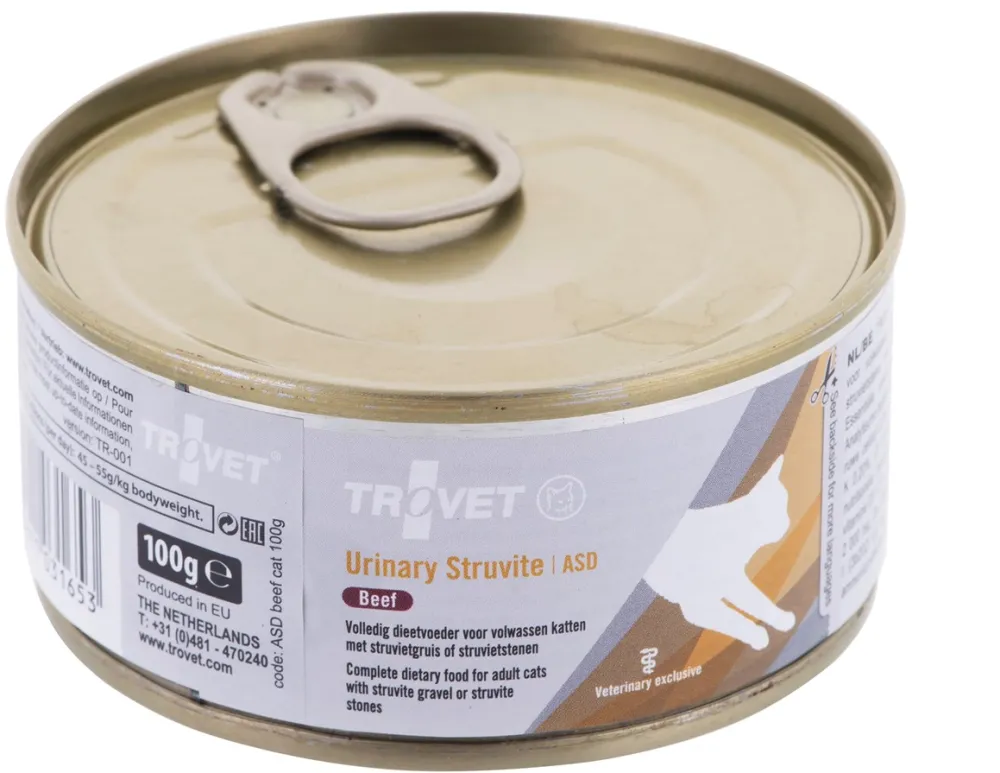 Trovet ASD Urinary Struvite with beef - wet cat food - 100 g