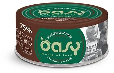 OASY More Love Chicken with turkey - wet cat food - 70g