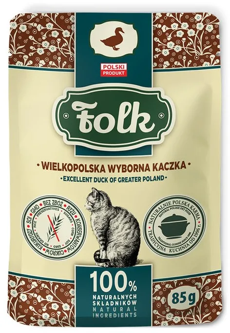 FOLK Excelent duck of Greater Poland - wet cat food - 85g
