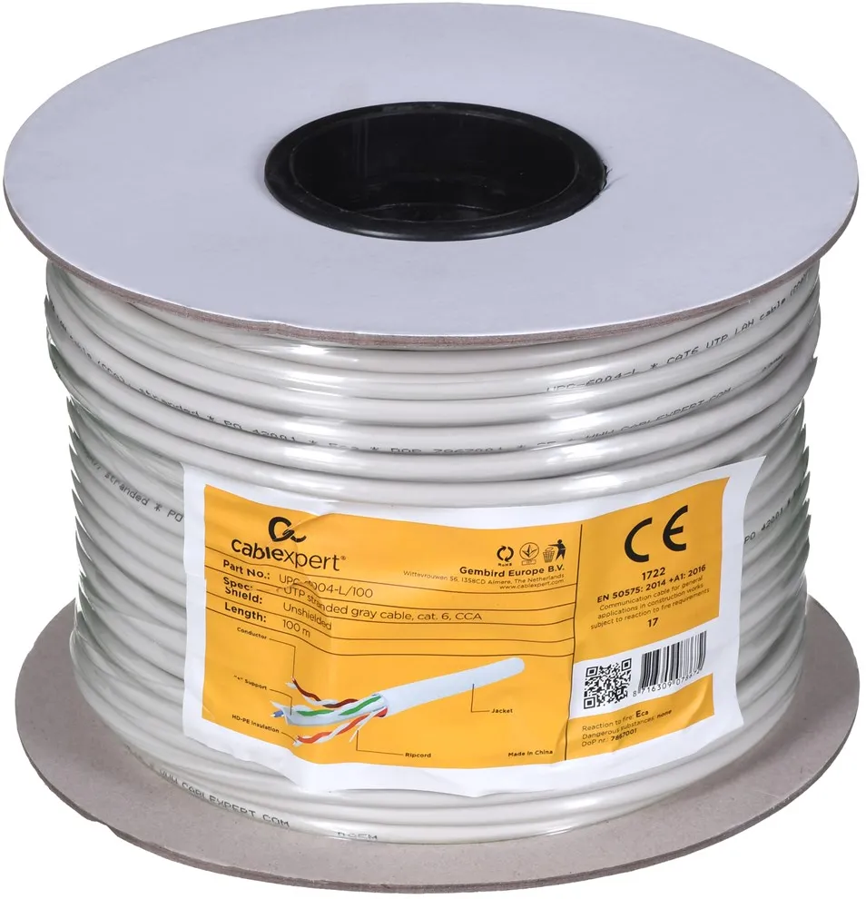 Cablu retea UTP Gembird UPC-6004-L/100 cat 6 100 m