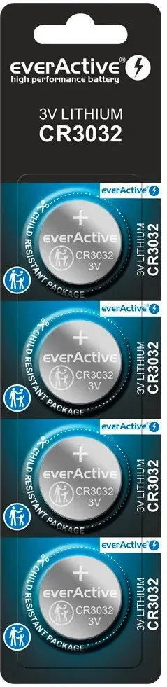 Lithium battery mini everActive CR3032 - blister 4 pcs.