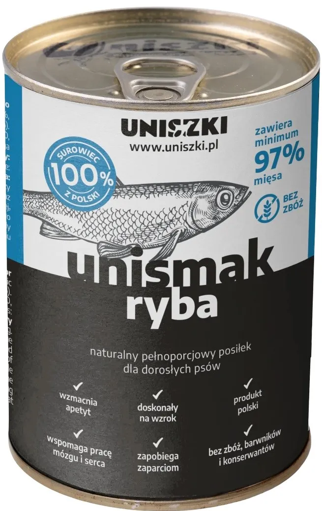 UNISZKI UNIsmak Fish - wet dog food - 400g
