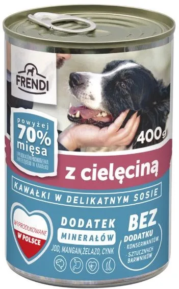 FRENDI with Veal chunks in delicate sauce - wet dog food - 400g