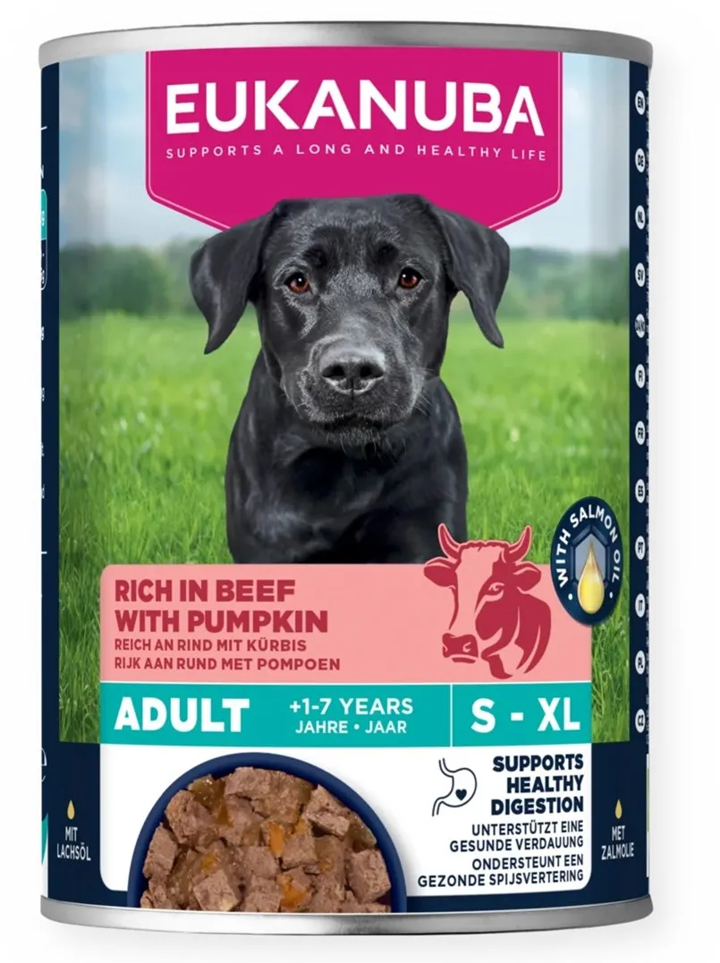 EUKANUBA Life Care Rich in beef and pumpkin - wet dog food - 400g
