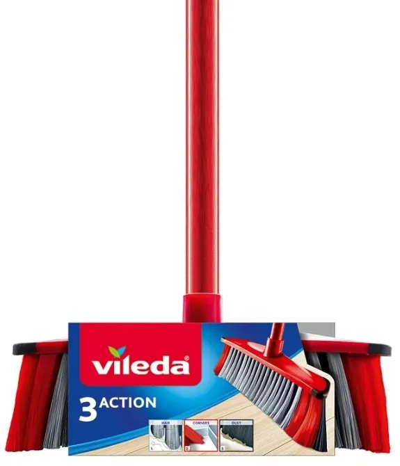 Broom Vileda 3 Action - 3in1 (red)