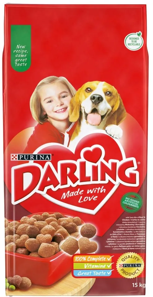 PURINA Darling Beef with chicken - dry dog food - 15kg