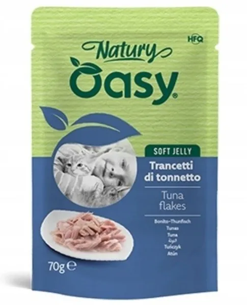 OASY Natury Soft Jelly Tuna flakes - wet cat food - 70g