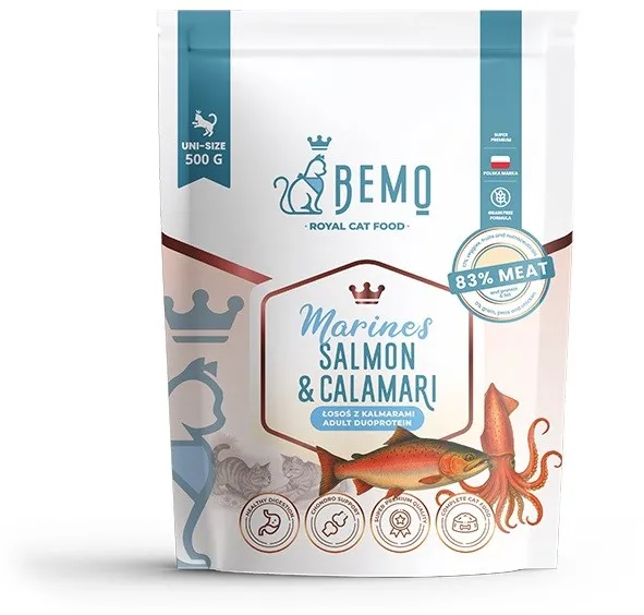 BEMO Cat Marines Salmon & Calamari - dry cat food - 500g