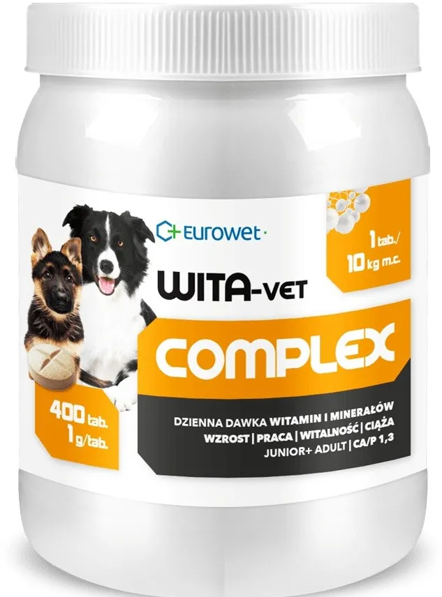 EUROWET Wita-Vet Complex - supplements for dogs - 400 tablets