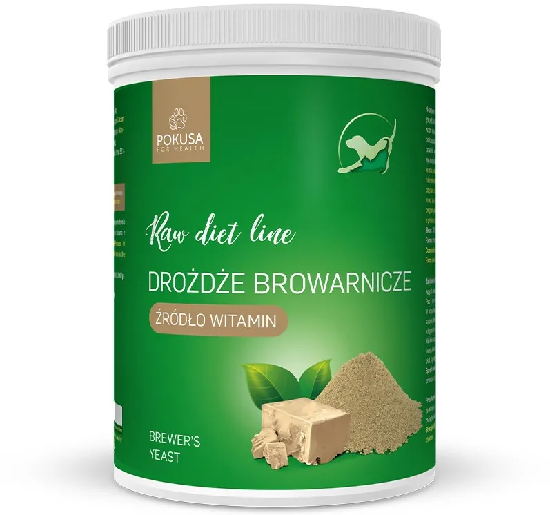 Drojdie de bere pentru caini si pisici POKUSA RawDietLine 1000 g