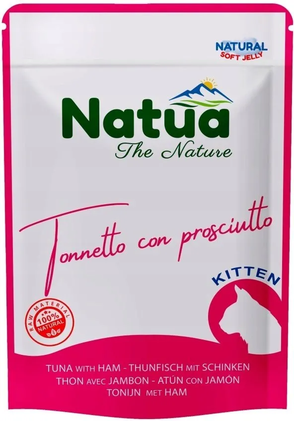 NATUA Kitten tuna with ham - wet cat food - 70g