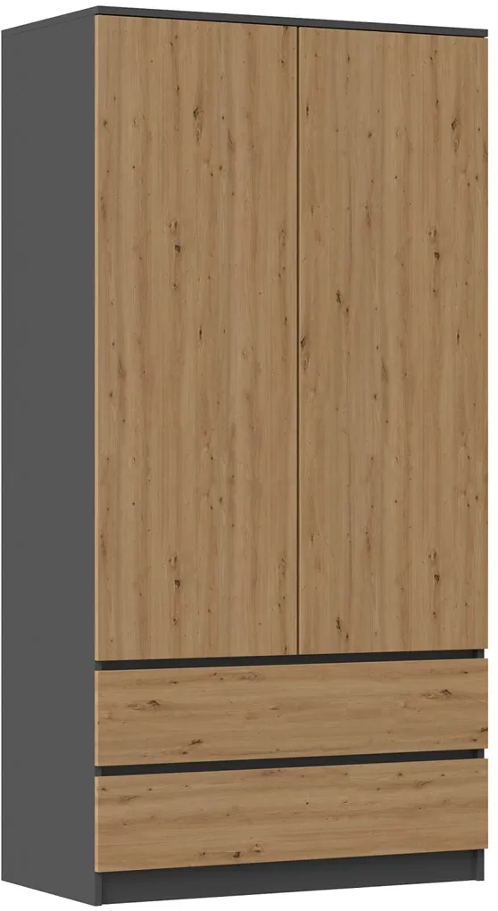 Topeshop SZAFA MALWA AN/AR K bedroom wardrobe/closet 5 shelves 2 door(s)