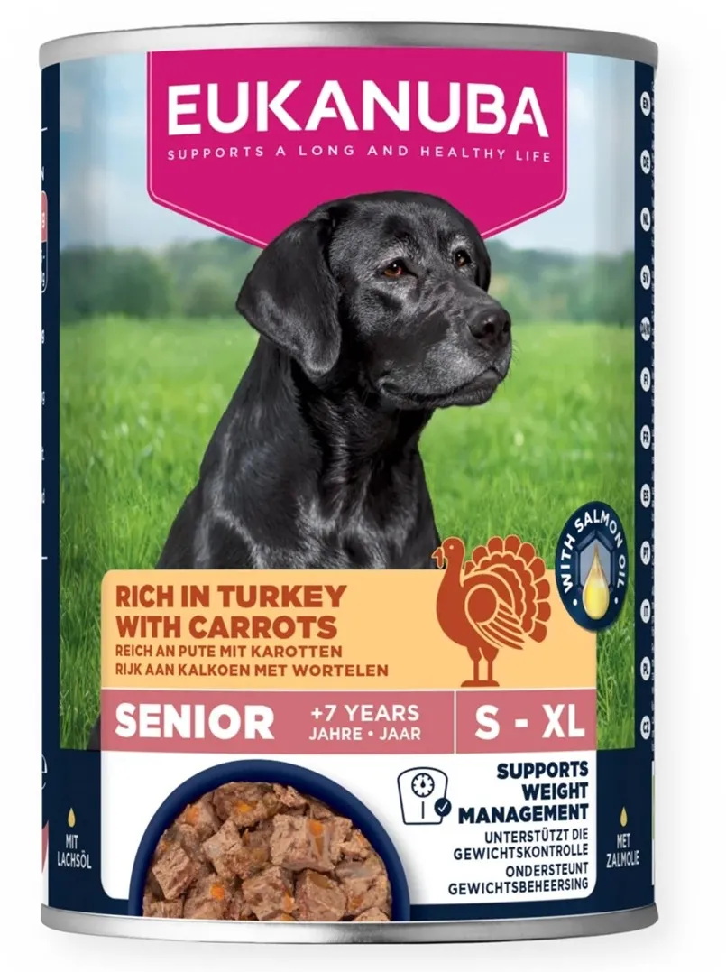 EUKANUBA Life Care Senior Rich in turkey with carrots - wet dog food - 400g