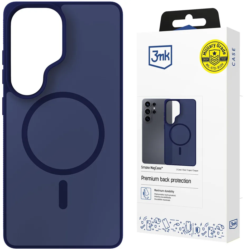 Samsung Galaxy S26 Ultra - 3mk Smoke MagCase Blue