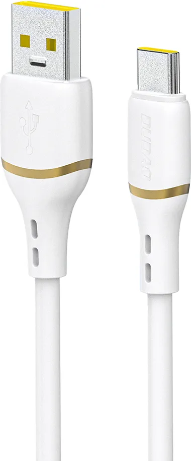 Dudao L25T USB-A - USB-C Silicone Cable 5A 1m - White