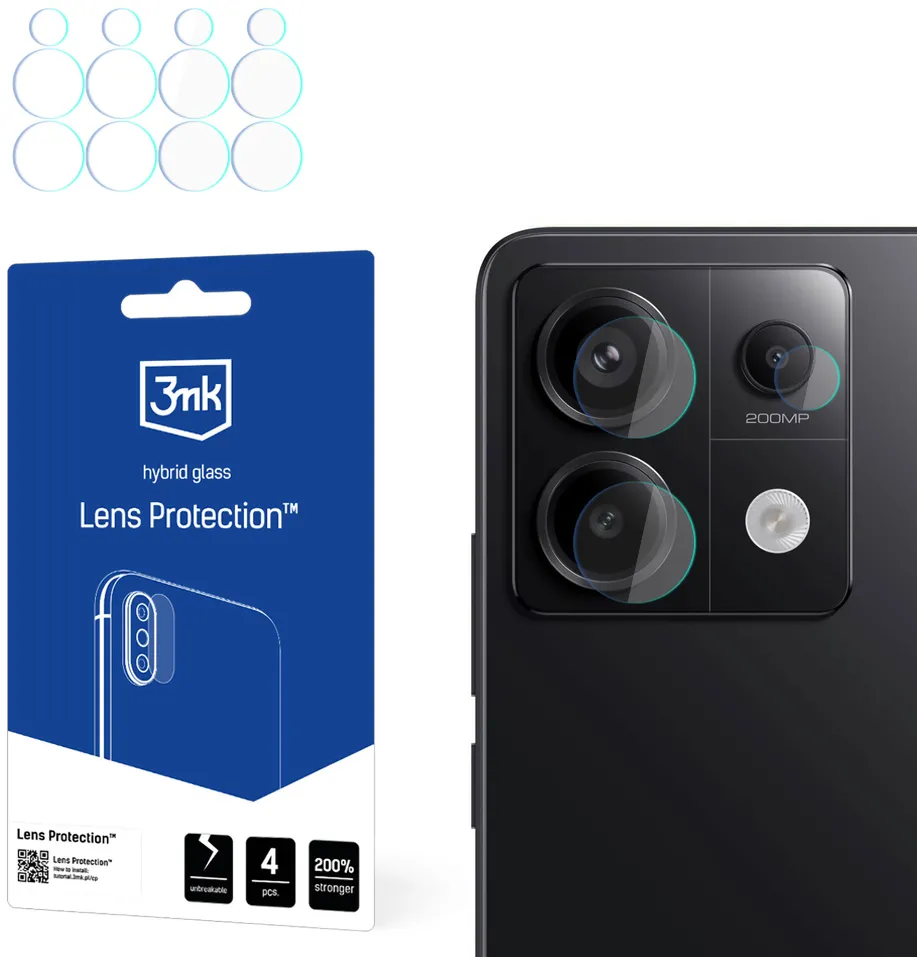 3mk Lens Protection™ Hybrid Camera Glass for Redmi Note 13 Pro