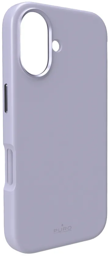 Husa silicon Puro Icon Mag Pro MagSafe pentru iPhone 17 cu butoane din aluminiu roz