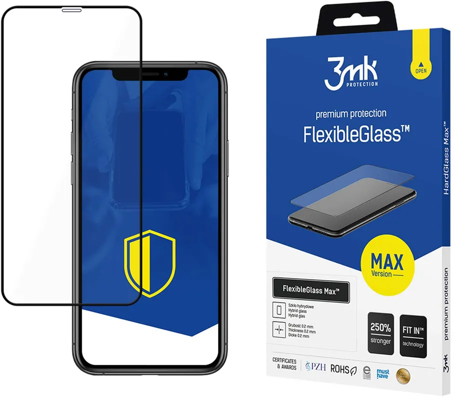 3mk FlexibleGlass Max™ hybrid glass for iPhone 11