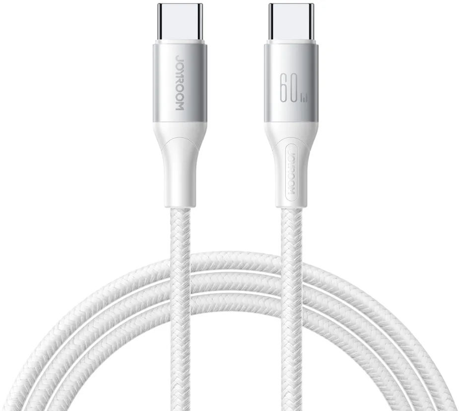 Joyroom S-A28 Flash Series 60W USB-C - USB-C Cable 2m - White