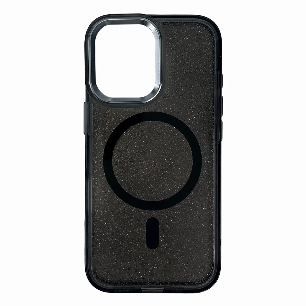 Husa Glitter Case MagSafe Samsung Galaxy S25 Edge negru