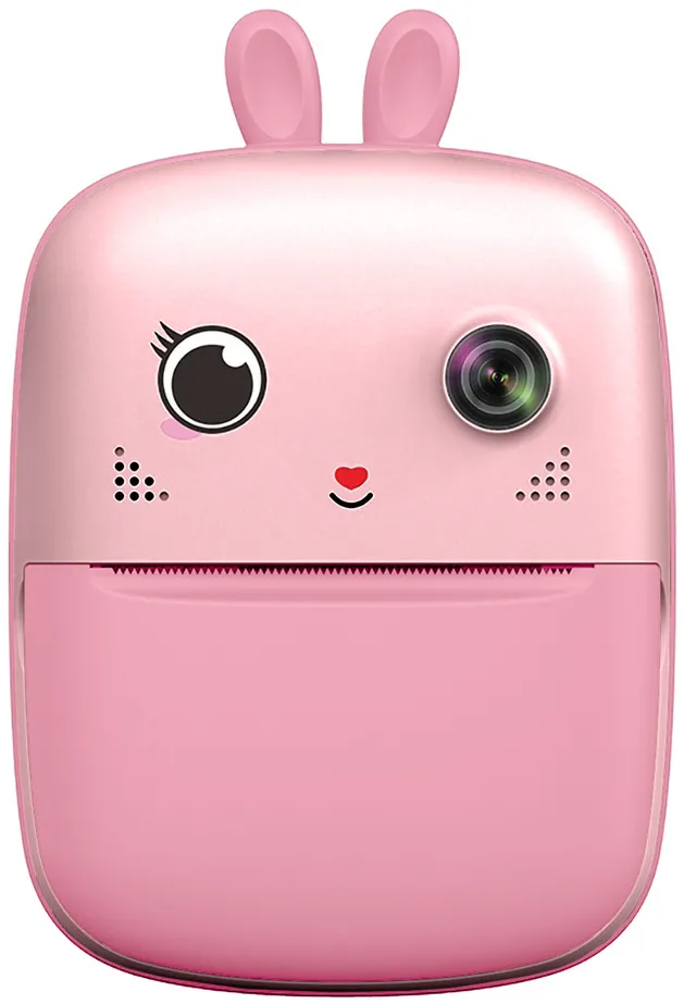 Imprimanta termica mini pentru copii cu camera foto si video roz