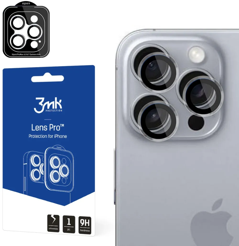 Protectie camera 3MK Lens Protection Pro iPhone 16 Pro / 16 Pro Max