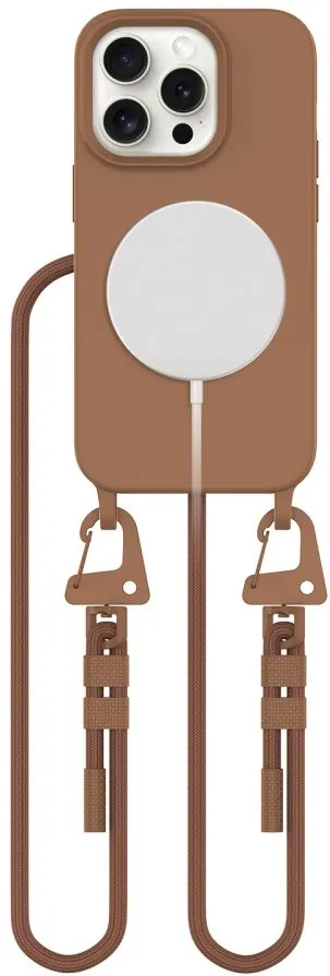 Tech-Protect MagNecklace MagSafe iPhone 15 Pro Case - Brown