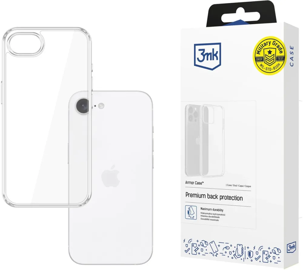 3mk Armor Case for Apple iPhone 16e - Transparent
