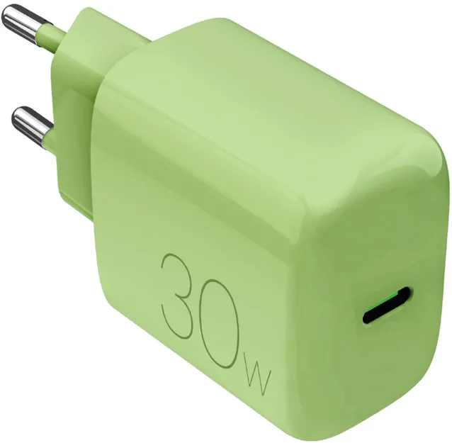 Incarcator priza Puro Pro Lite 30W USB-C verde