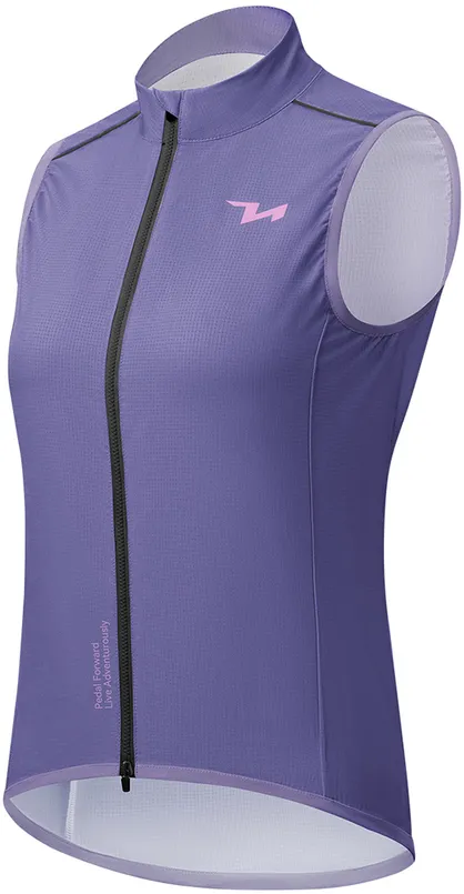 Rockbros MJ008 TVI Windproof Women's Cycling Vest L - Purple