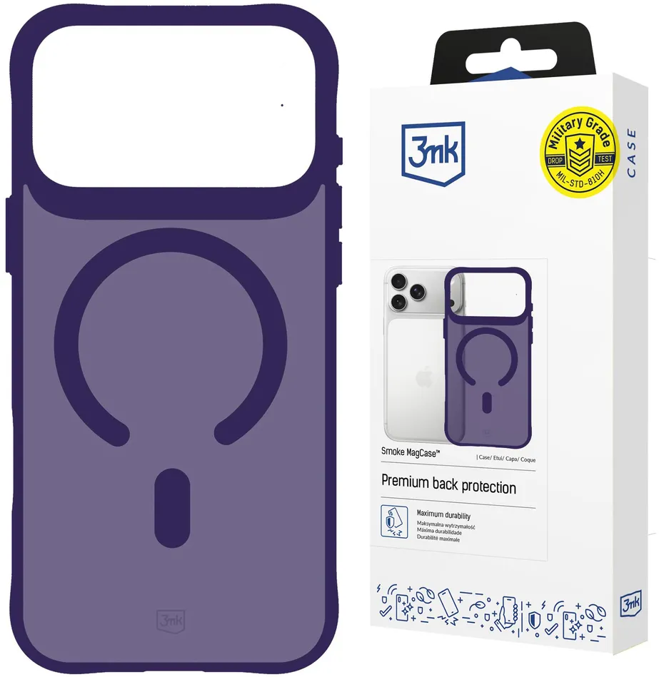 3mk Smoke MagCase for iPhone 17 Pro - Purple-Translucent