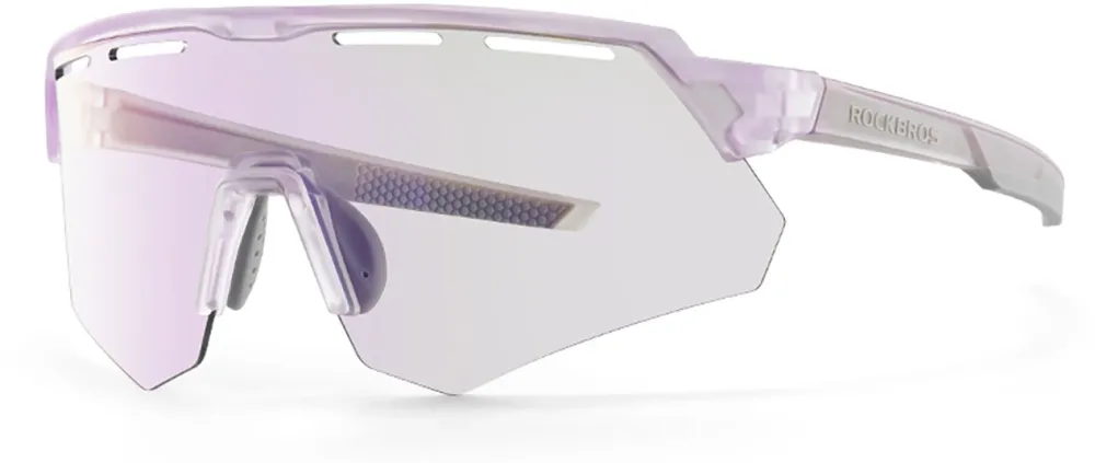 Ochelari ciclism RockBros polarizati cu protectie UV si insert corectiv mov